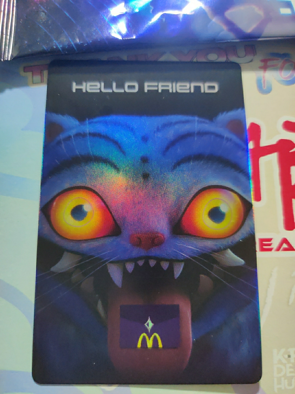 McDonald's Holographic Card - K POP DEMON HUNTERS HUNTRIX MIRA Laser Foil Card - Picture 3 of 3